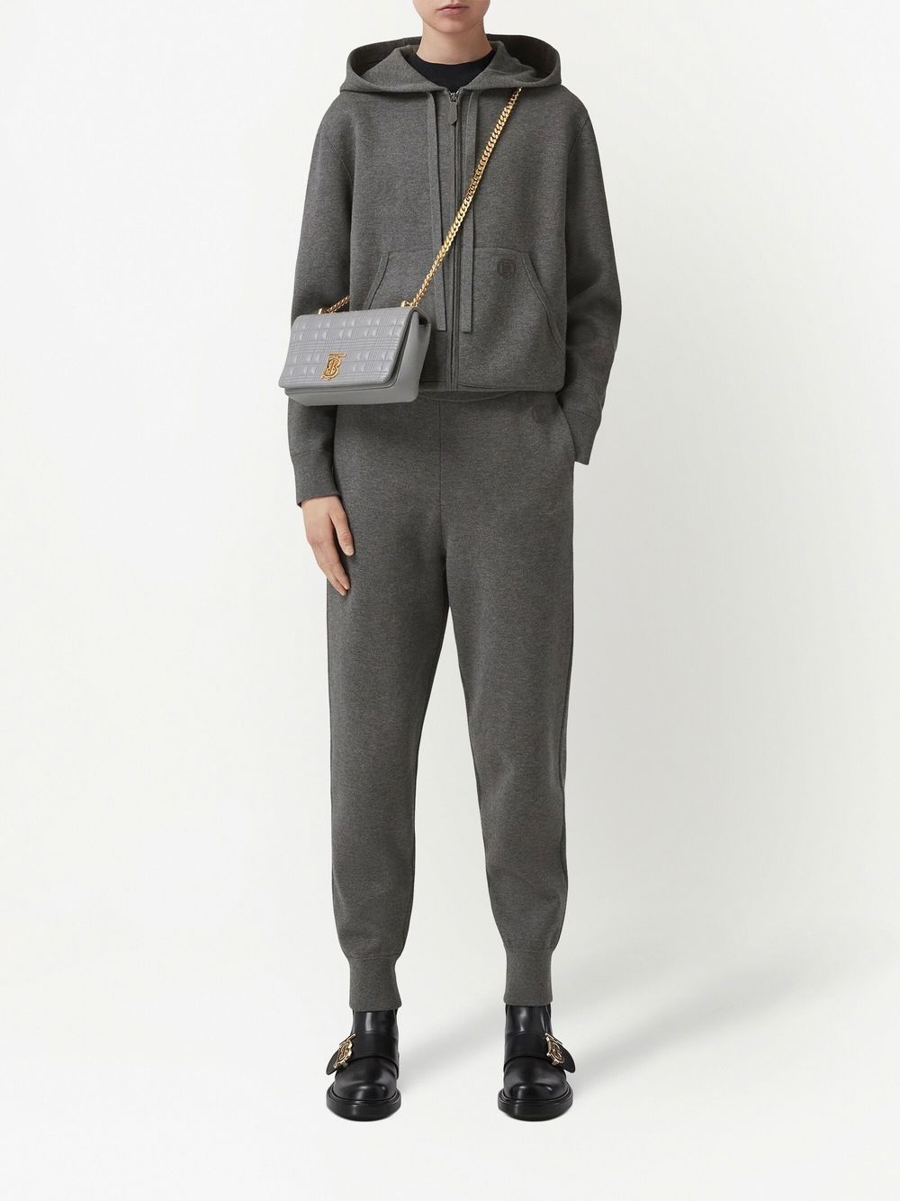 embroidered monogram sweatpants - 2