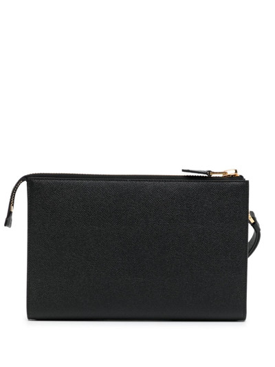 TOM FORD logo-lettering leather pouch bag outlook