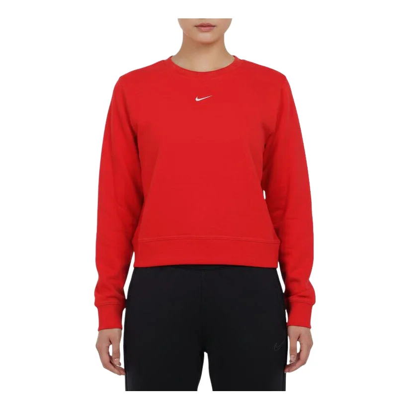 (WMNS) Nike One Dri-FIT Sweatshirt Asia Sizing 'Red' IB1451-657 - 1
