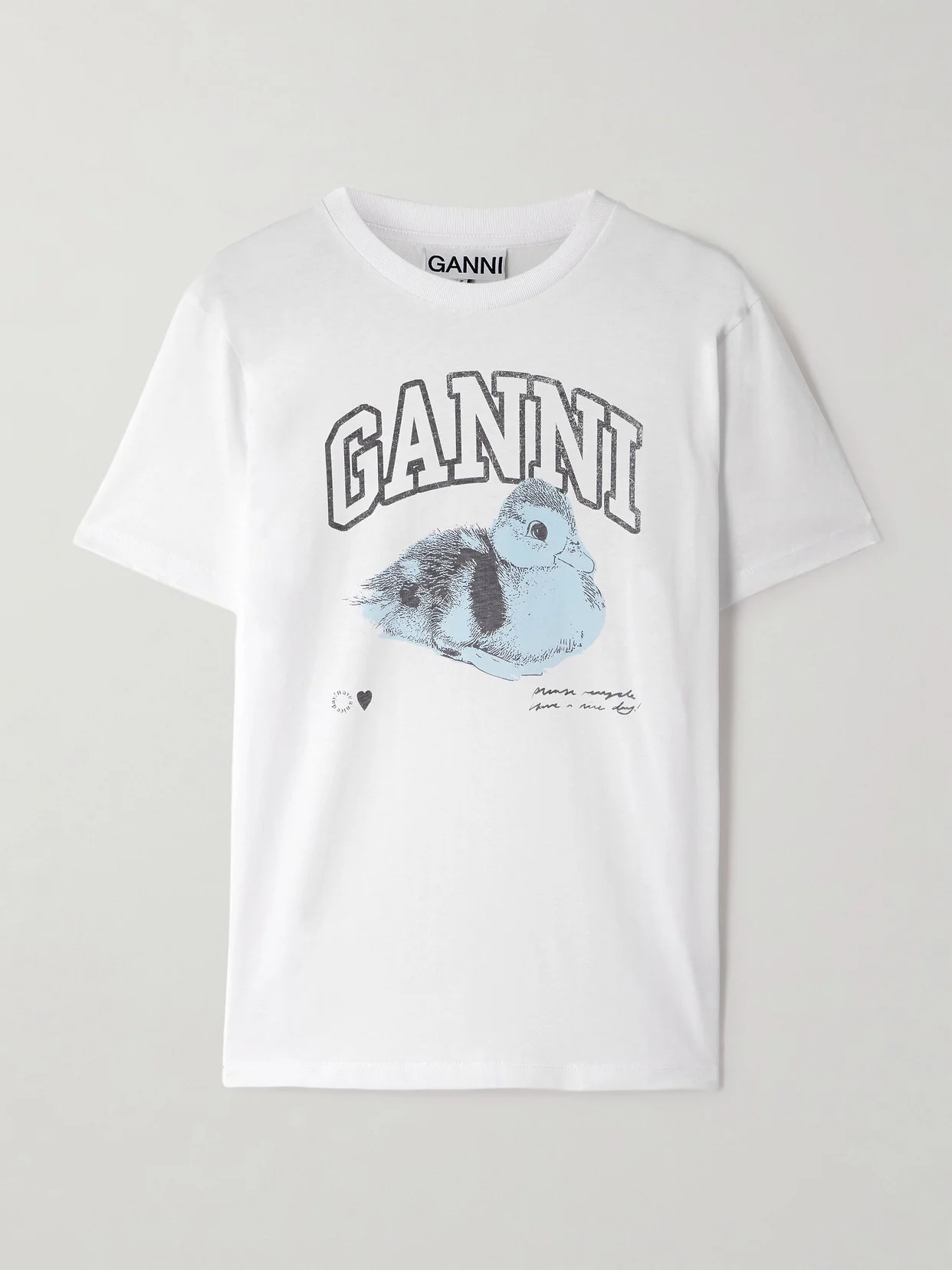 Printed Cotton-jersey T-shirt - 1
