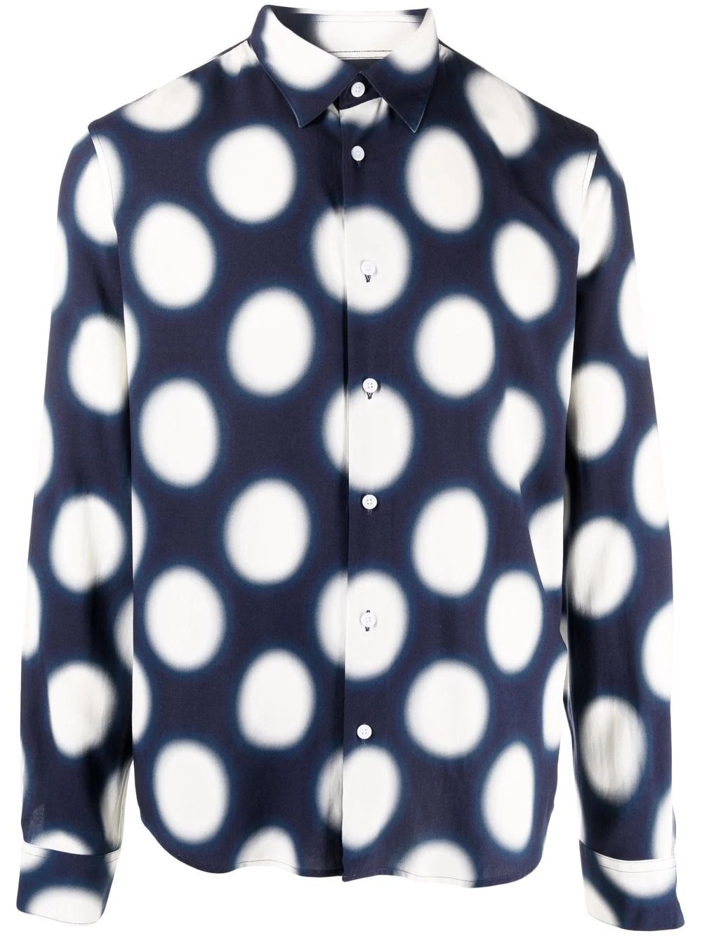 polka-dot print shirt - 1