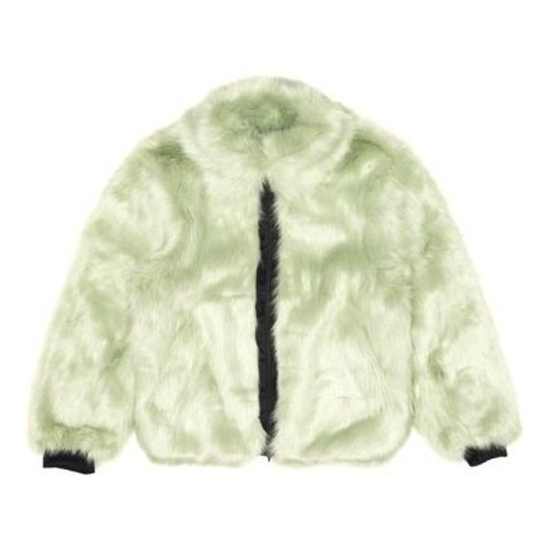 Nike x Ambush Faux-Fur Nrg Ca Jacket Crossover fur Couple Style Green AQ9225-390 - 1