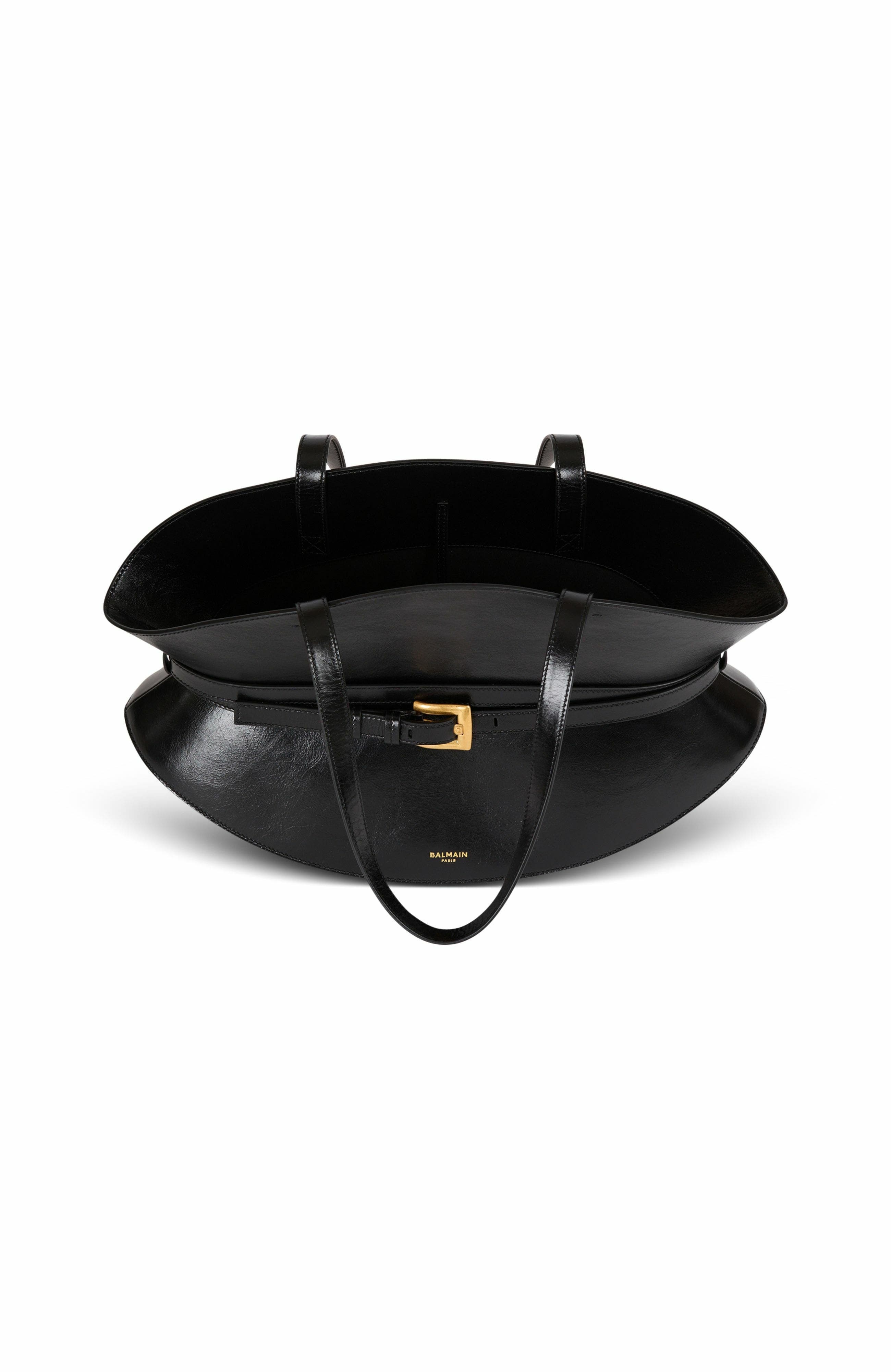 Balmain Shuffle Medium bag in leather in Black at Nordstrom - 3