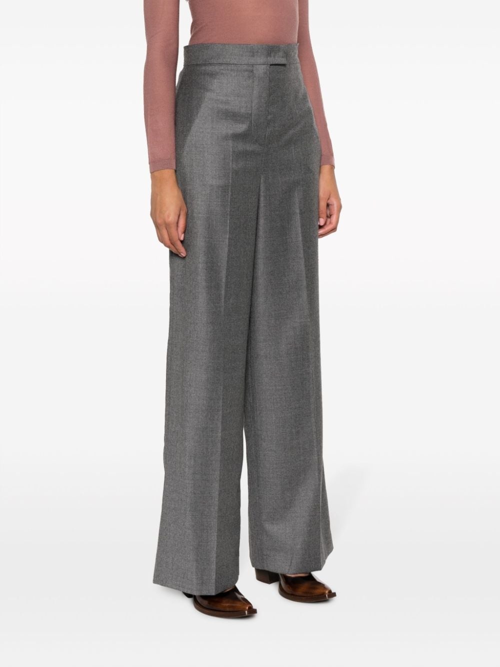 palazzo wool trousers - 3
