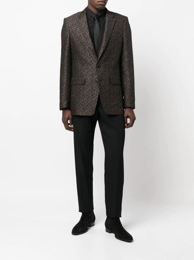 Etro single-breasted jacquard blazer outlook