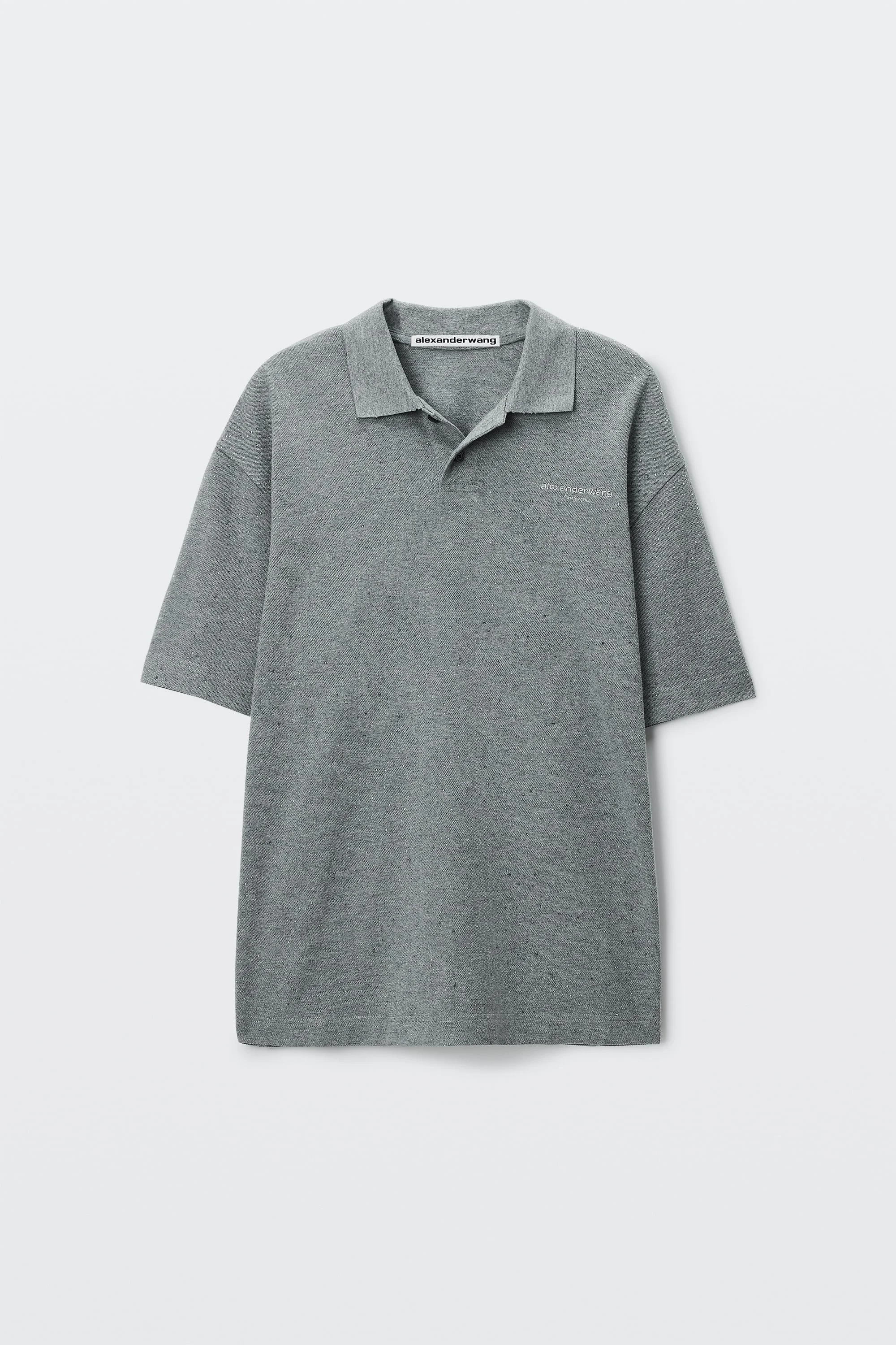 CRYSTAL HOTFIX SHORT SLEEVE POLO - 1