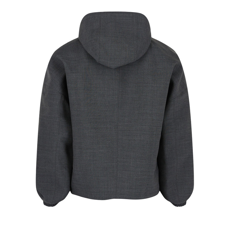 FERRAGAMO Ferragamo Wool Zip Up Jacket 'Grey' outlook