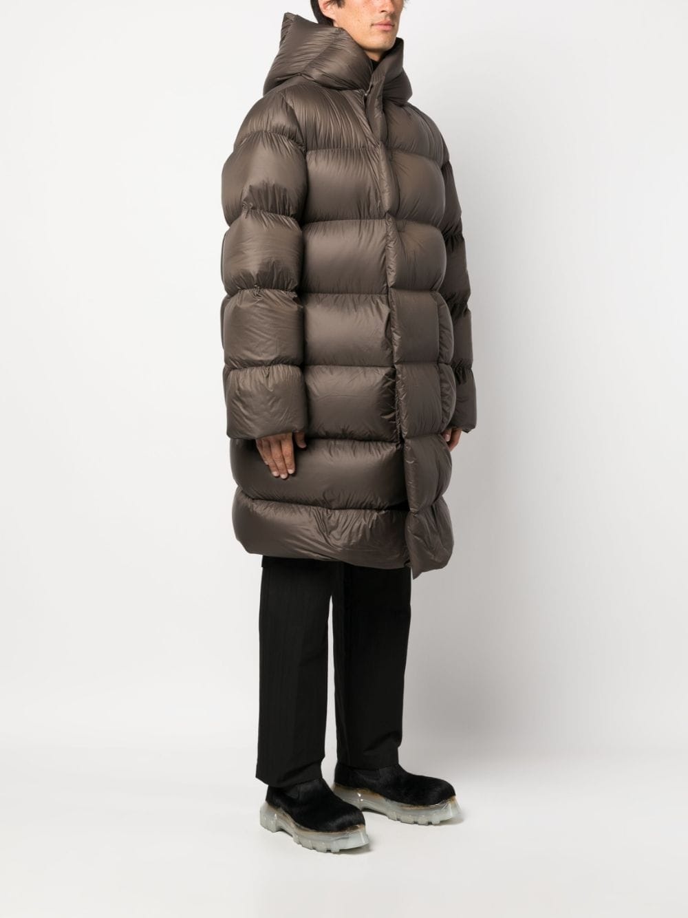 oversized hooded padded coat - 3