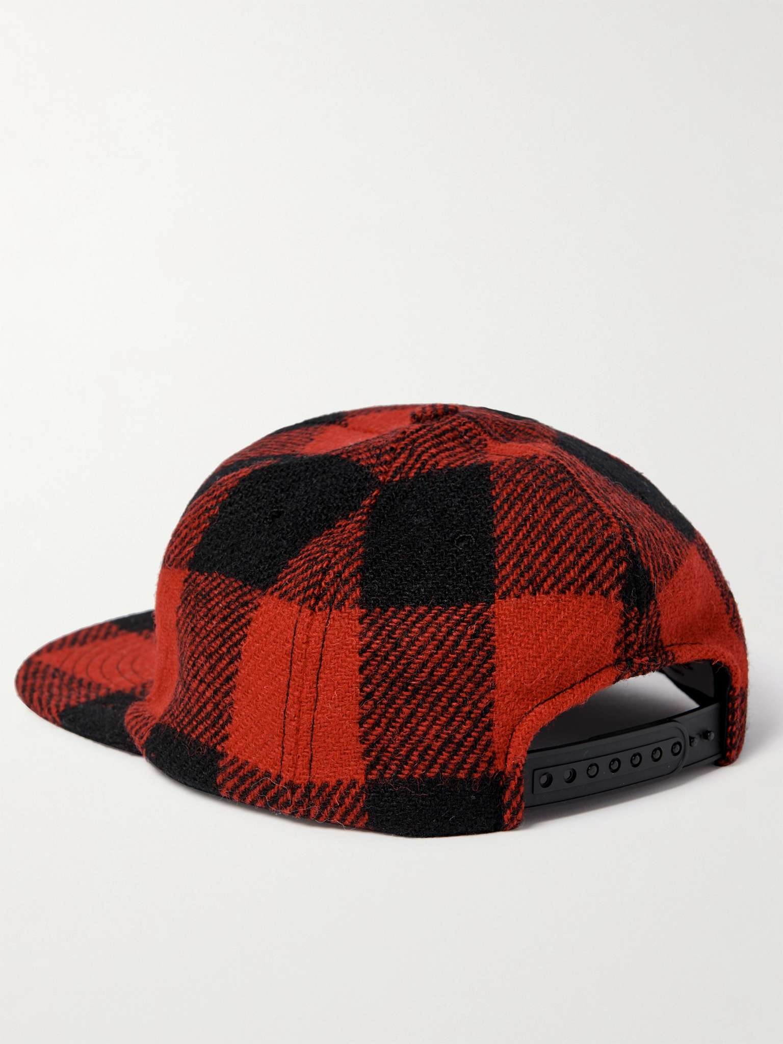 Logo-Embroidered Checked Wool Baseball Cap - 3