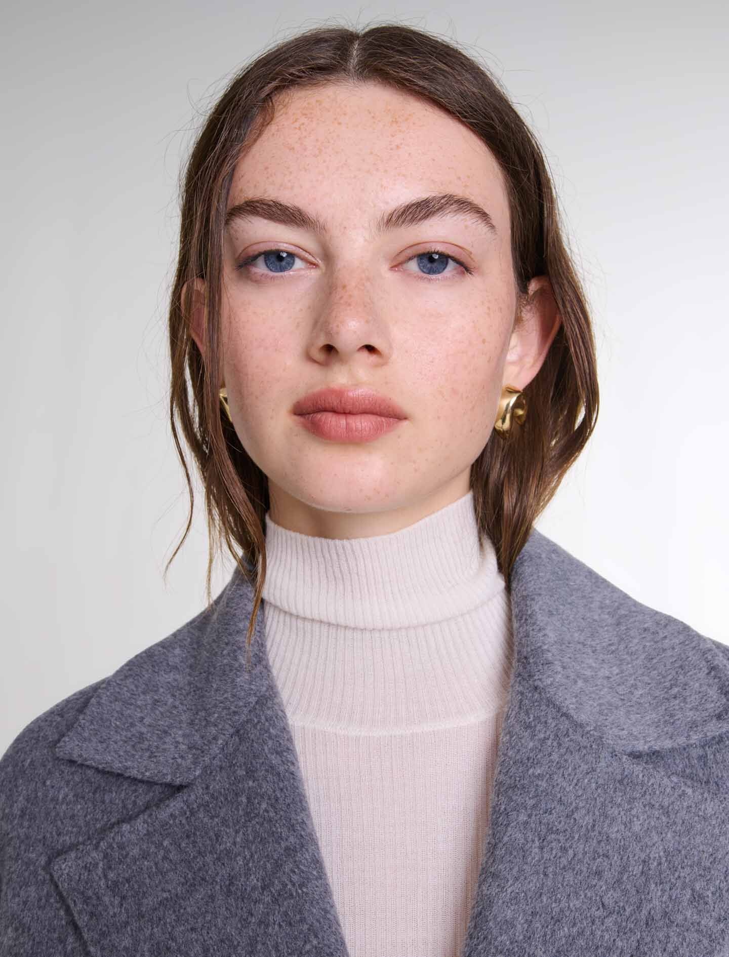 Long double-faced coat with belt - 6