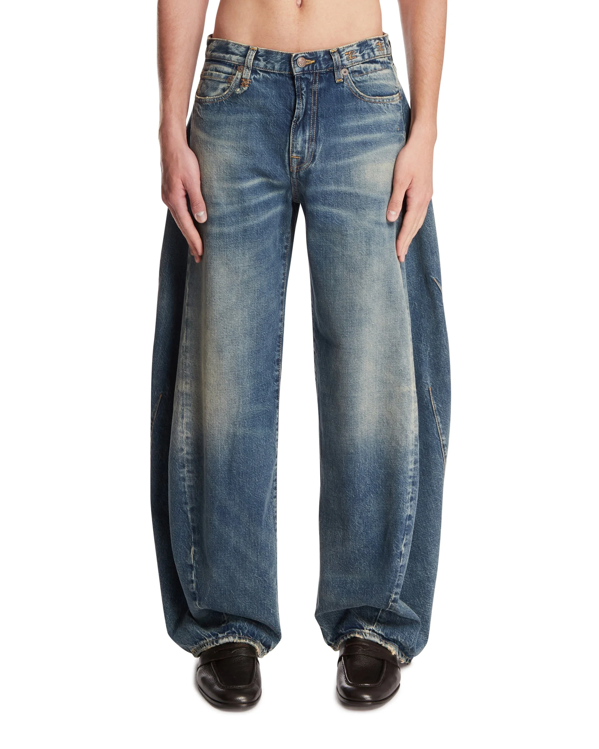Blue Twisted Jeans - 1