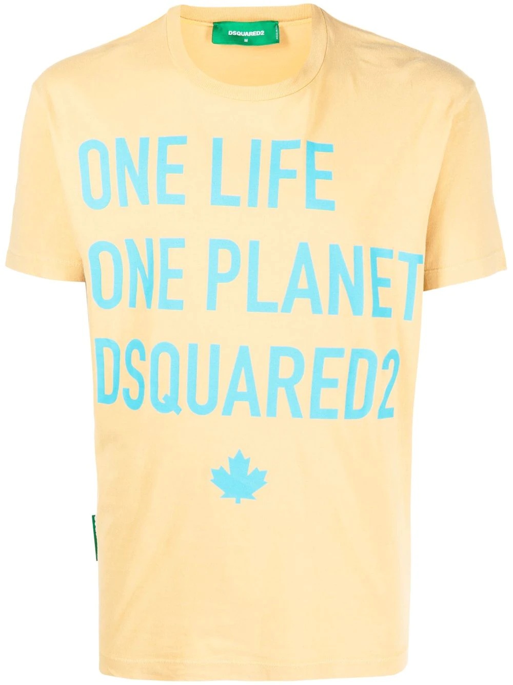 slogan-print cotton T-shirt - 1