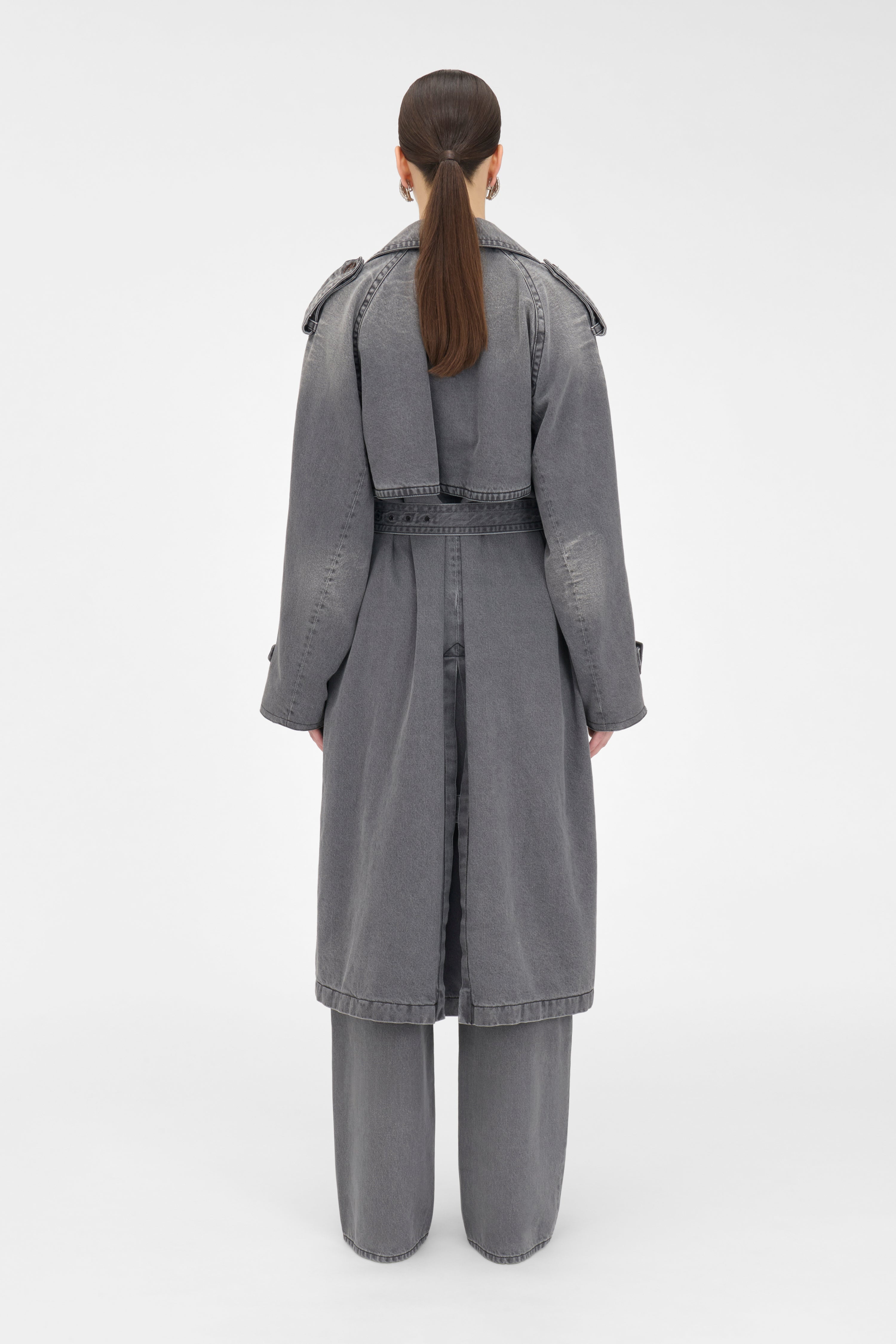 DENIM TRENCH - 4