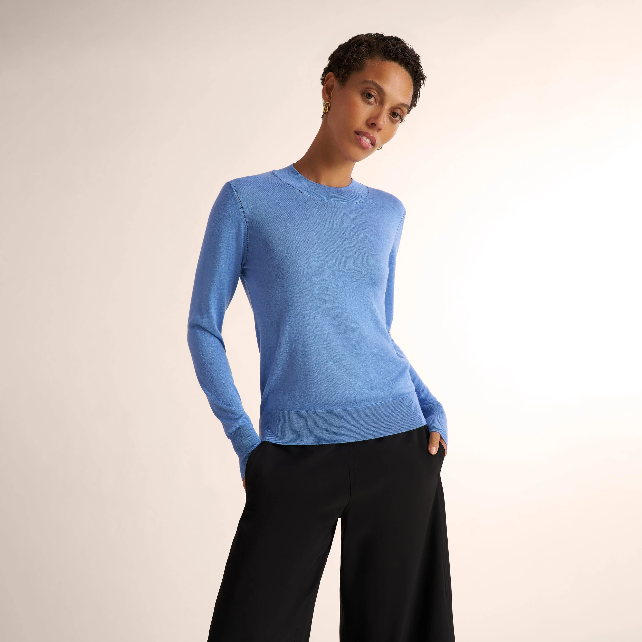 Kit Contrast Sweater - 365 Silk Cashmere - 1