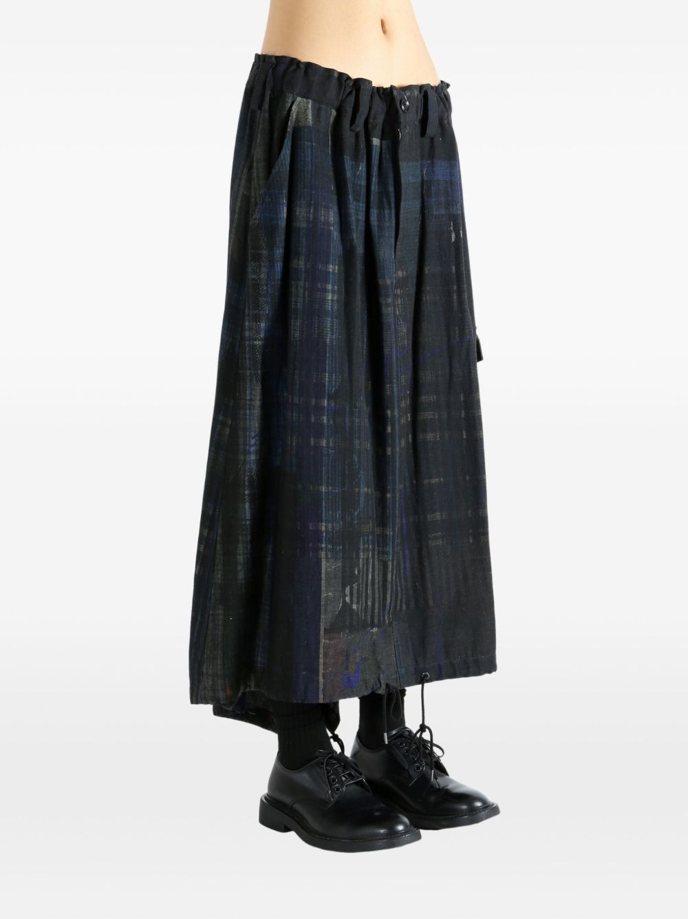 patchwork pocket midi skirt - 3