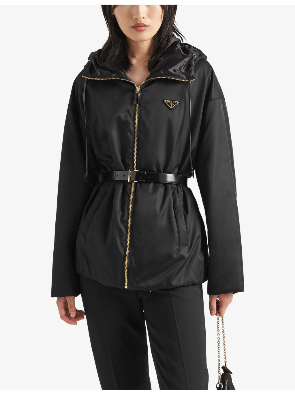 Re-Nylon belted recycled-nylon jacket - 3