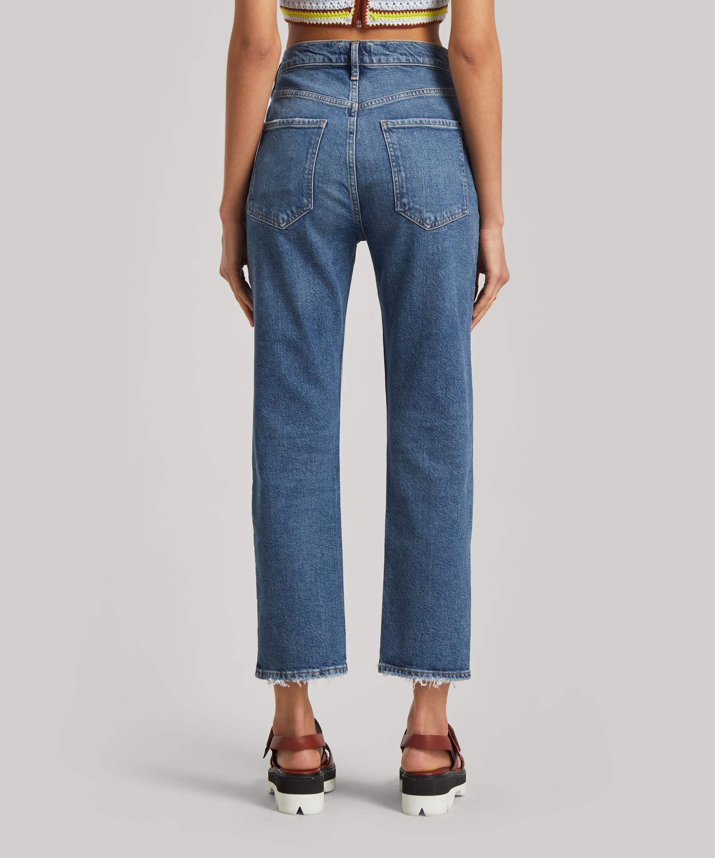 Riley High-Rise Straight Crop Jeans - 4