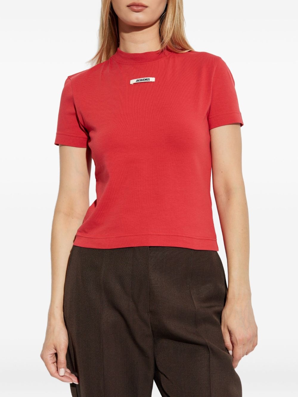 logo-tag short-sleeve T-shirt - 3