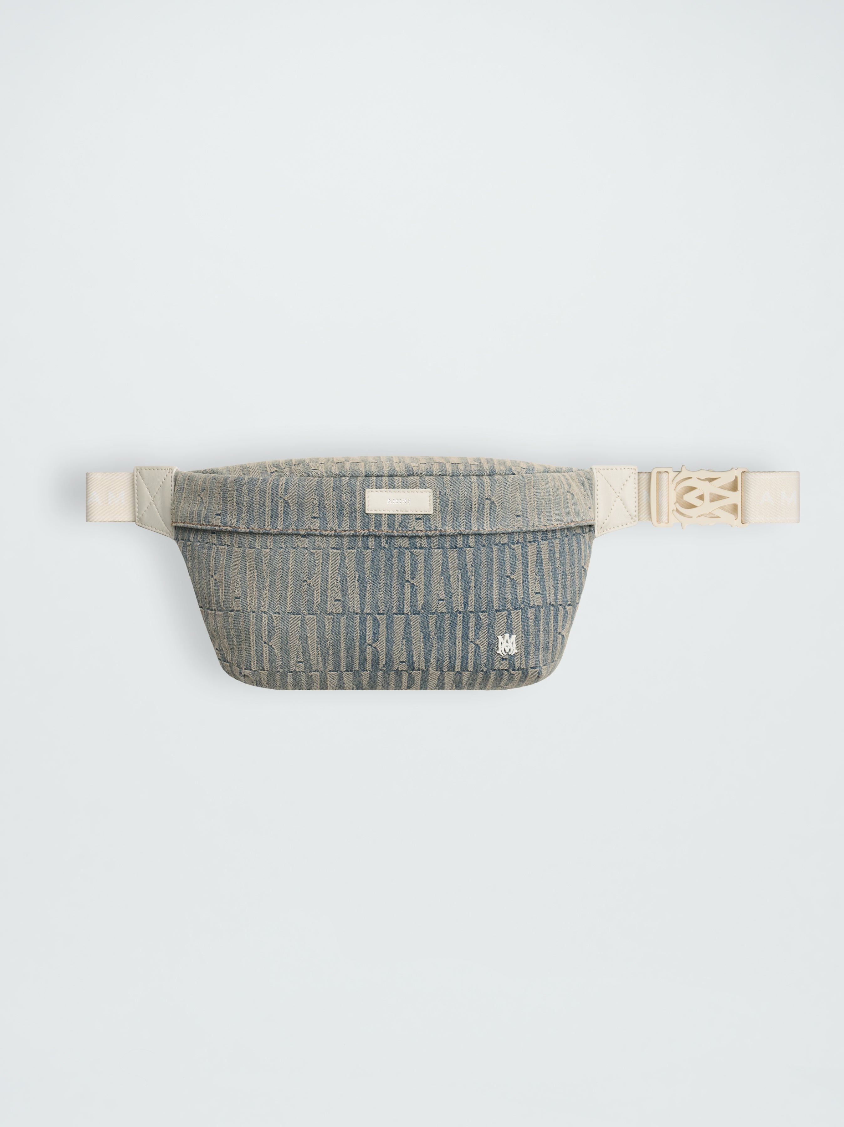 AMIRI JACQUARD DENIM BUM BAG - 1