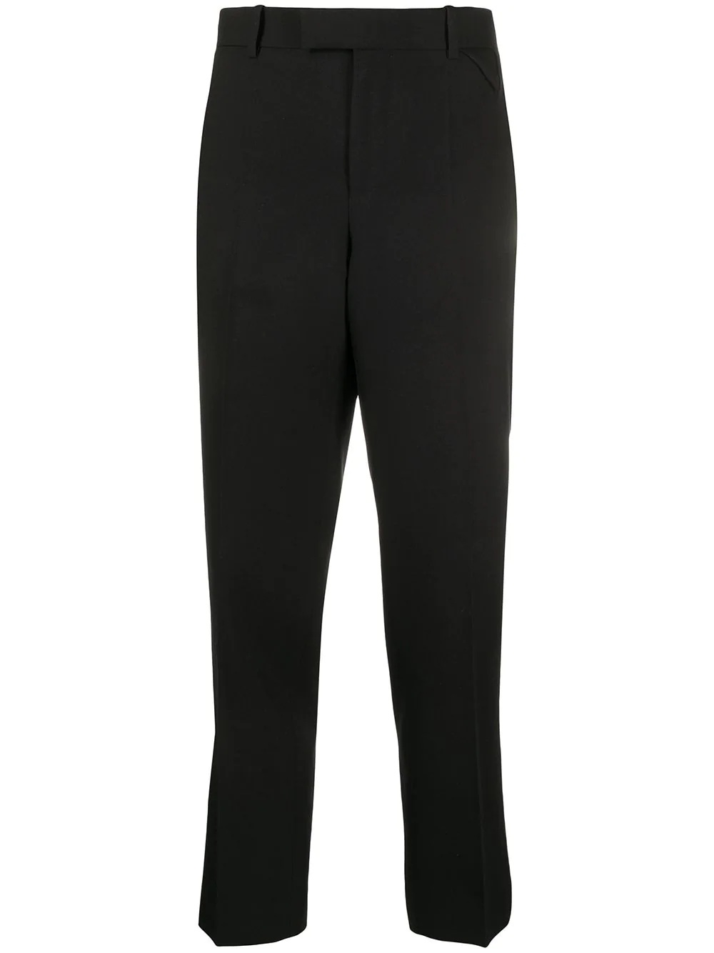 cropped straight-fit trousers - 1