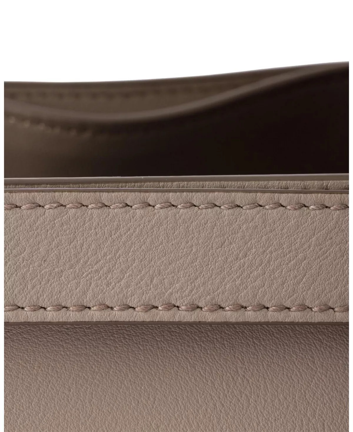 Buckle Small Leather Handbag with Double Belt - 5