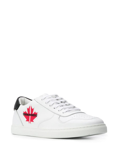 DSQUARED2 maple patch low-top sneakers outlook