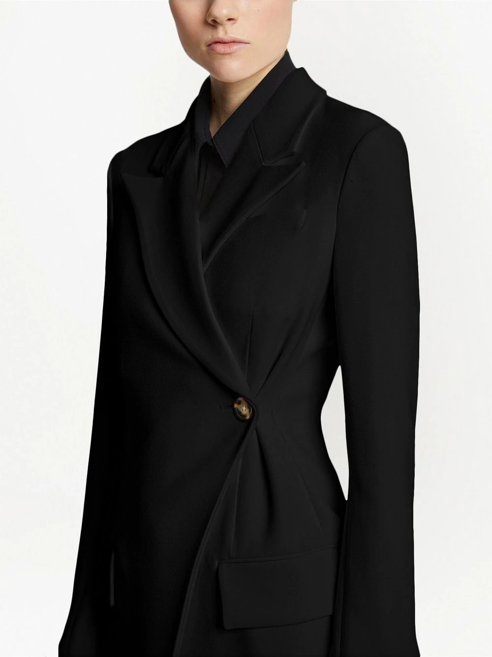 double-breasted peak-lapel blazer - 5