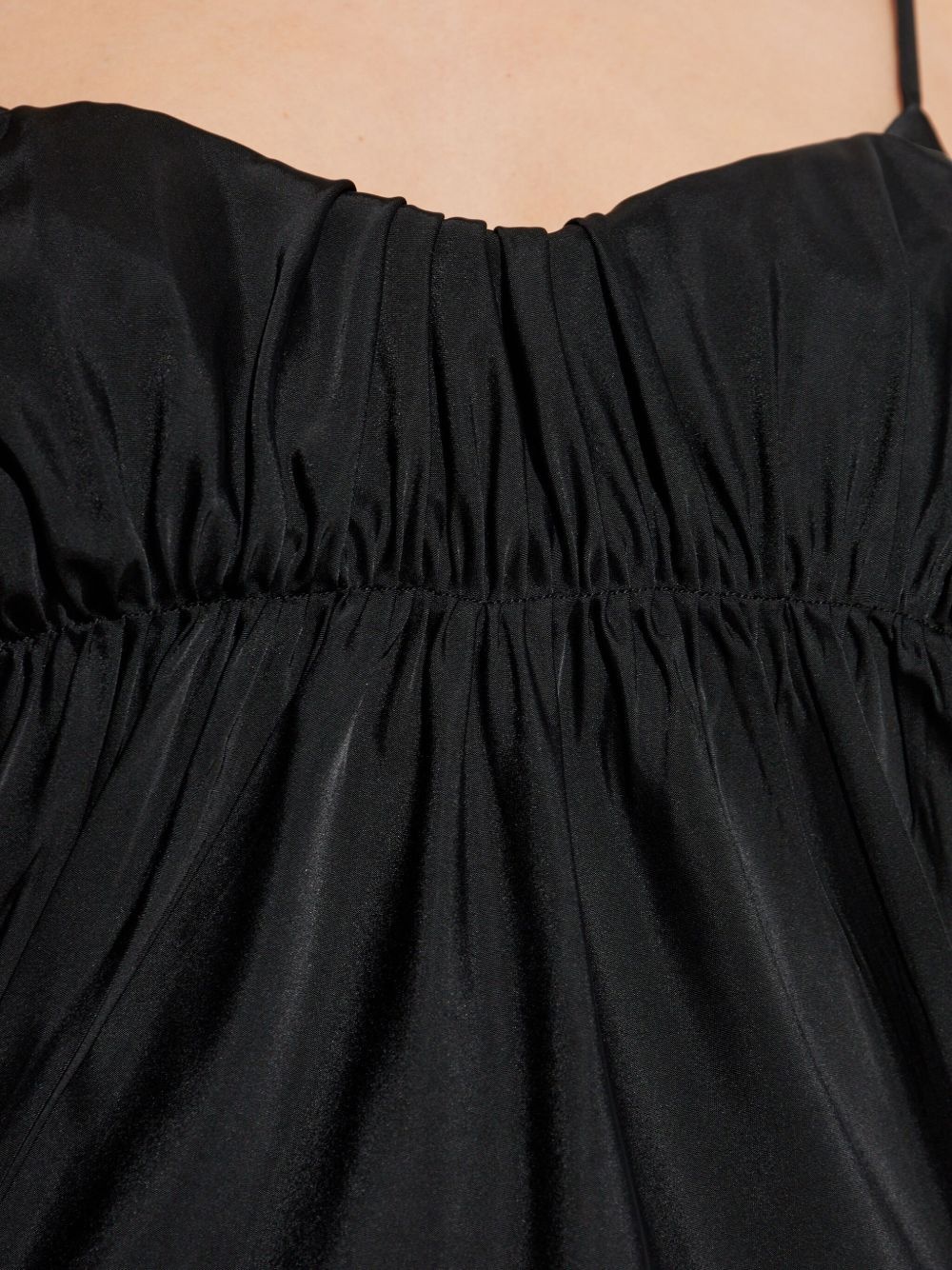 gathered-bustier midi dress - 5