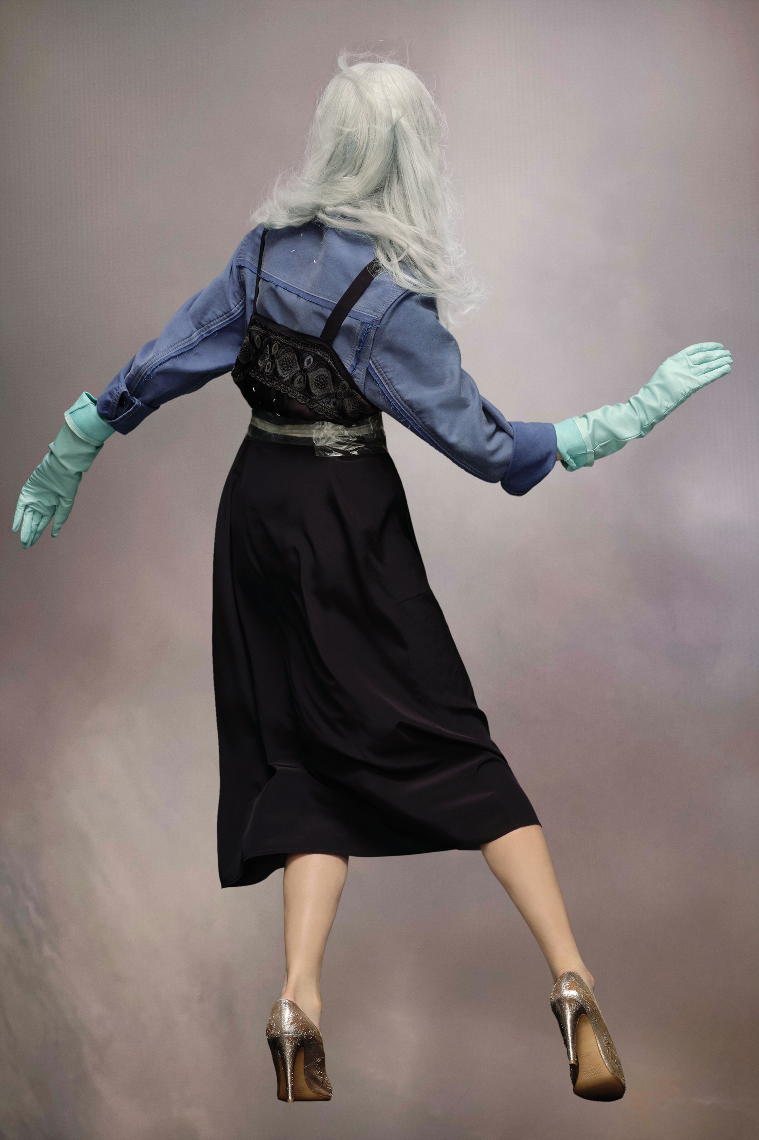 Silk viscose dress - 4