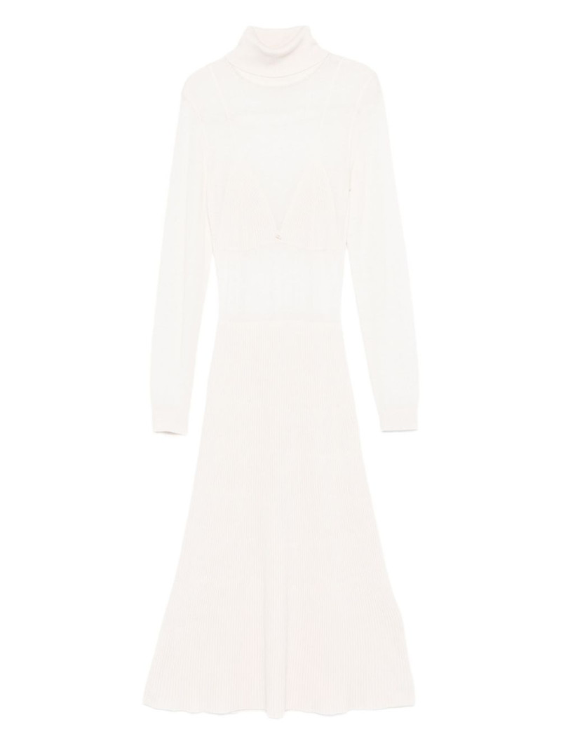 turtleneck ribbed dress 1