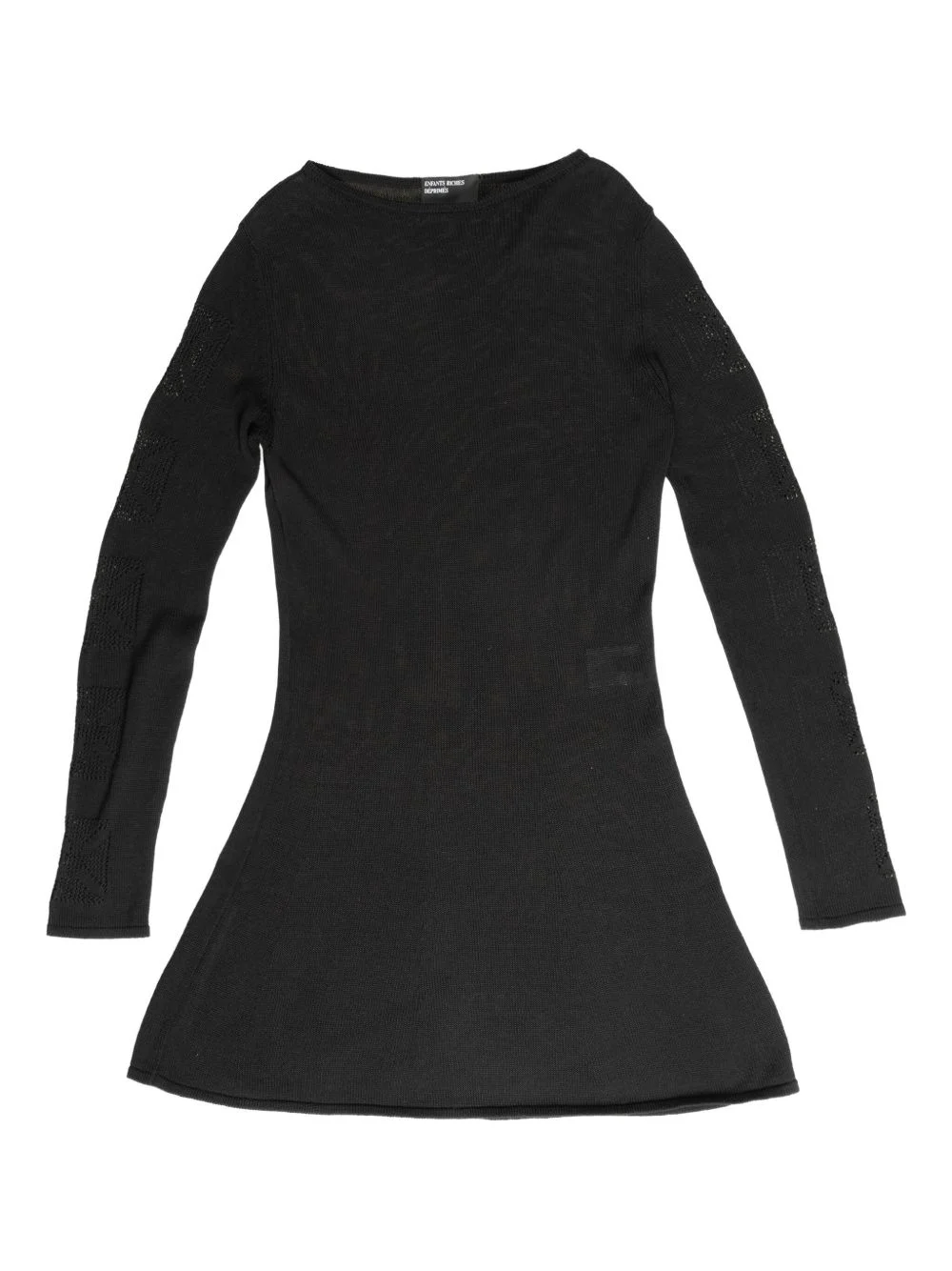 cross-stitch knit dress - 1