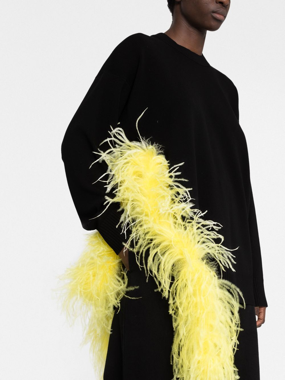 Blanche feather-detail jumper - 5