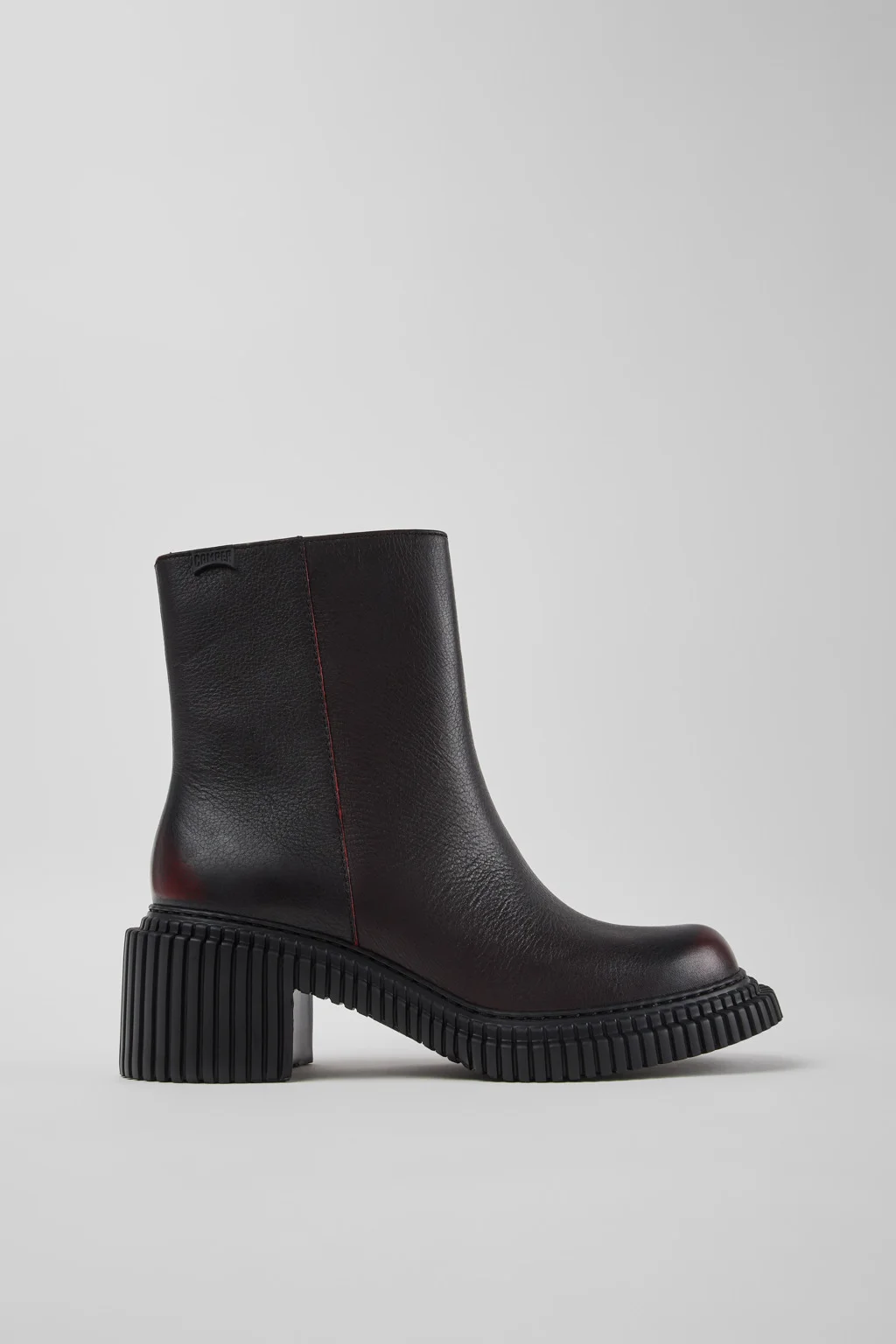 Pix London Black Leather Ankle Boots for Women. - 1