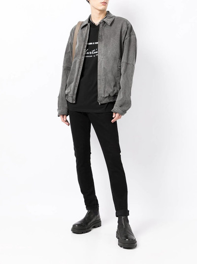 JUUN.J stonewash bomber jacket outlook