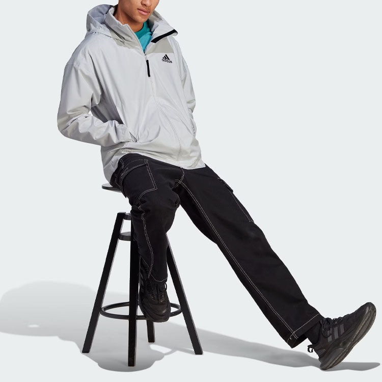 adidas Traveer Rain.Rdy Jacket 'Grey' IK3145 - 4