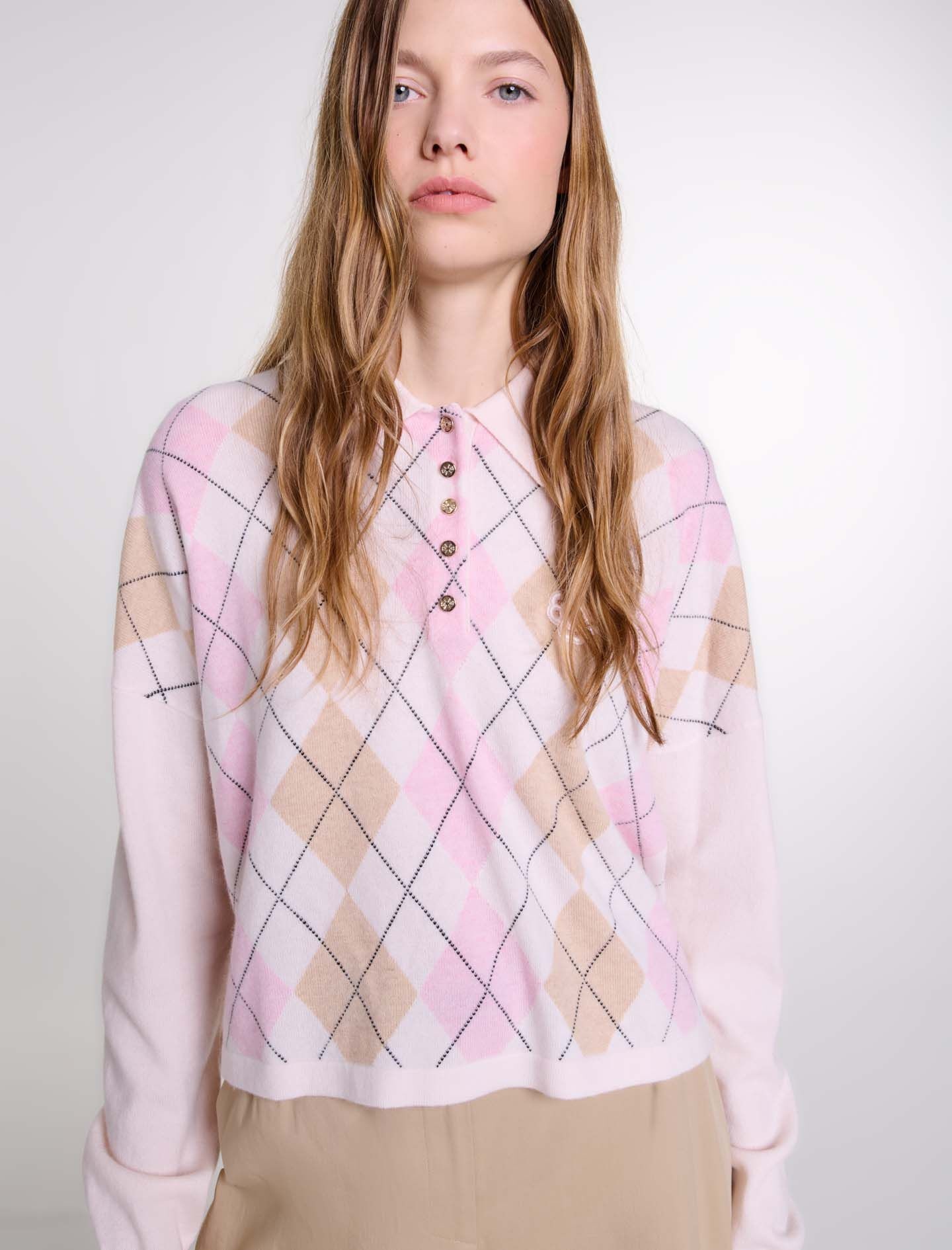 Short wool-blend sweater - 6