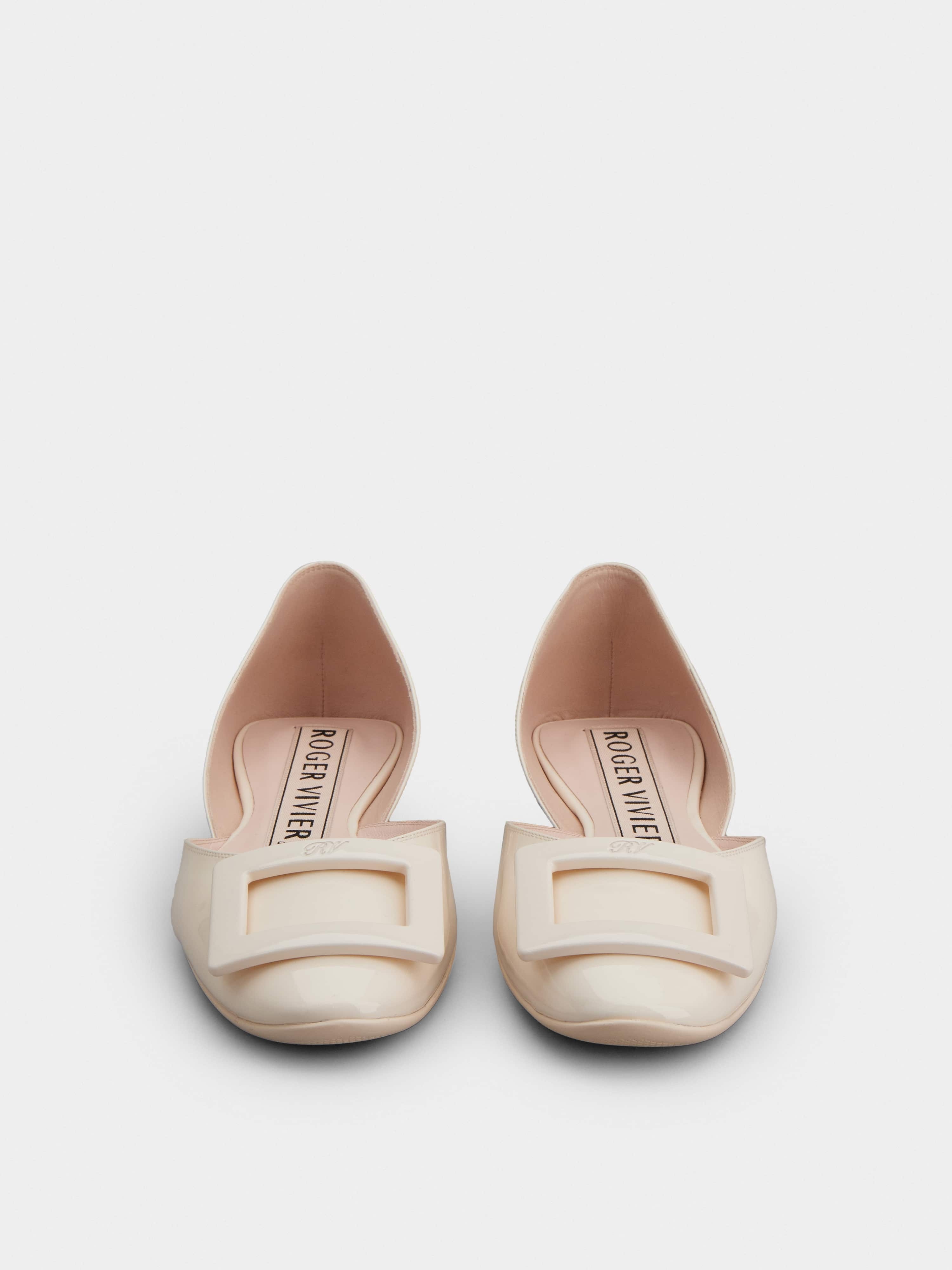 Dorsay Lacquered Buckle Ballerinas in Patent Leather - 4