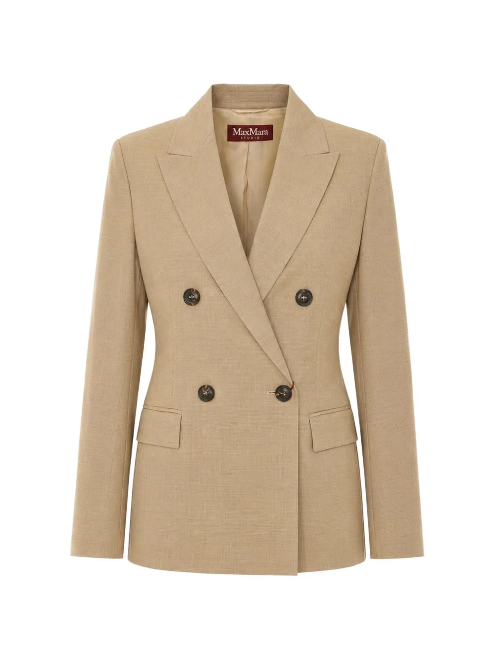 double-breasted peak-lapel blazer - 1