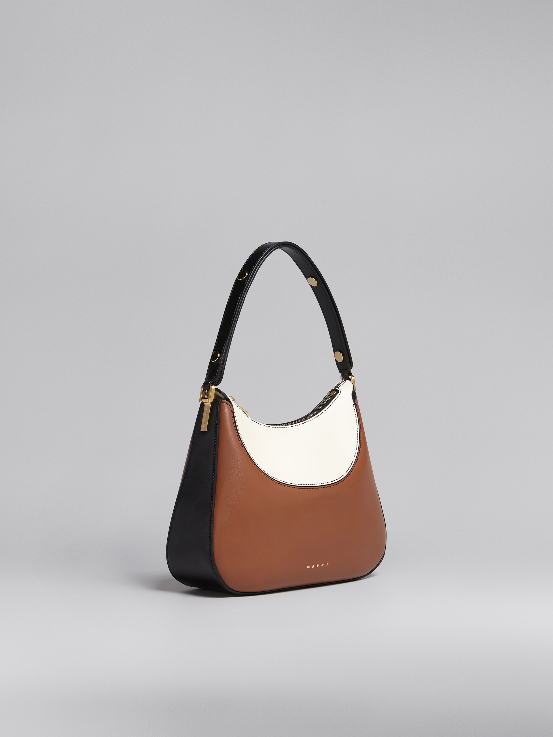 MILANO SMALL BAG IN BROWN BLACK AND WHITE - 6