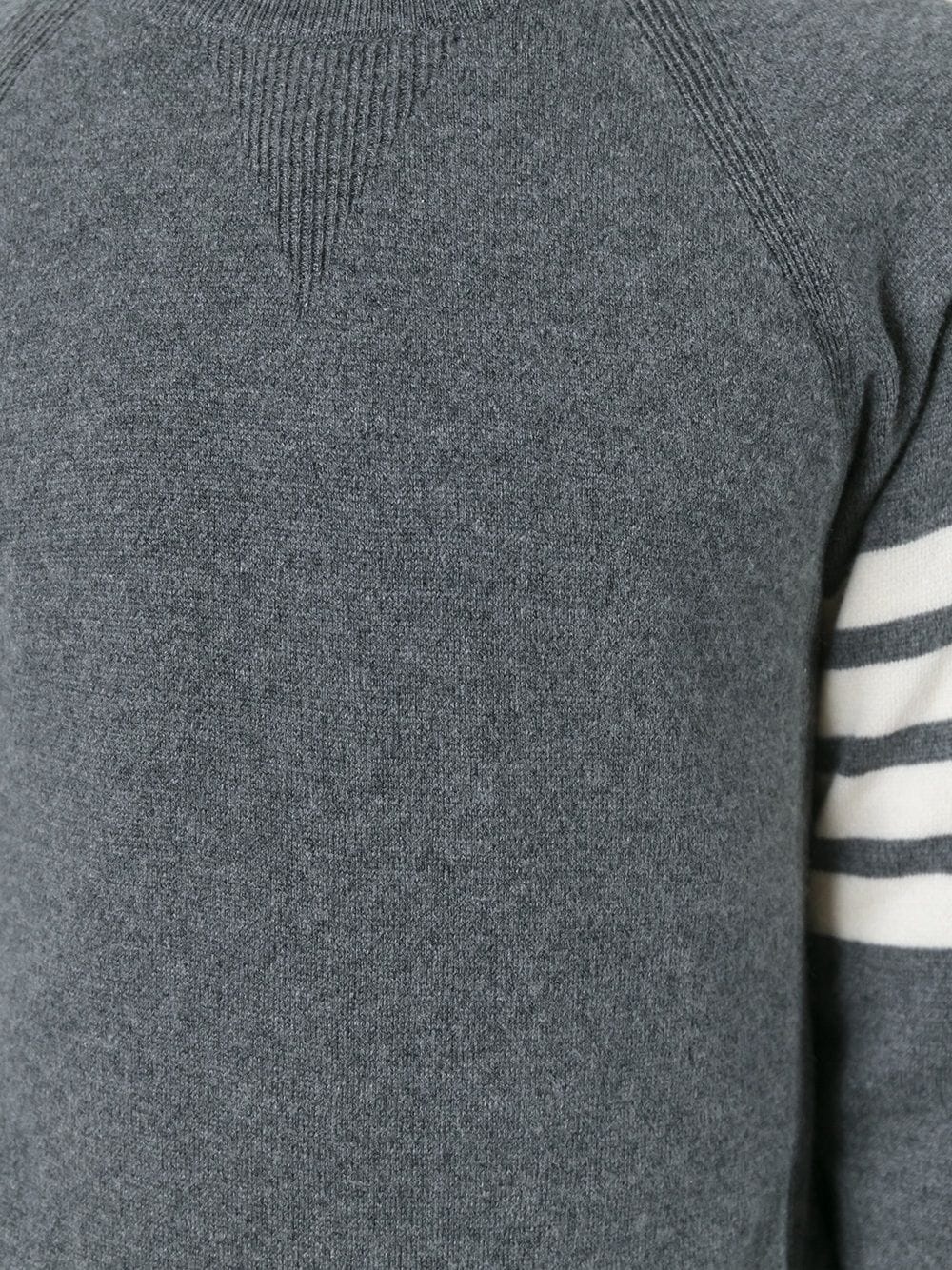 4-Bar crew neck cashmere jumper - 5