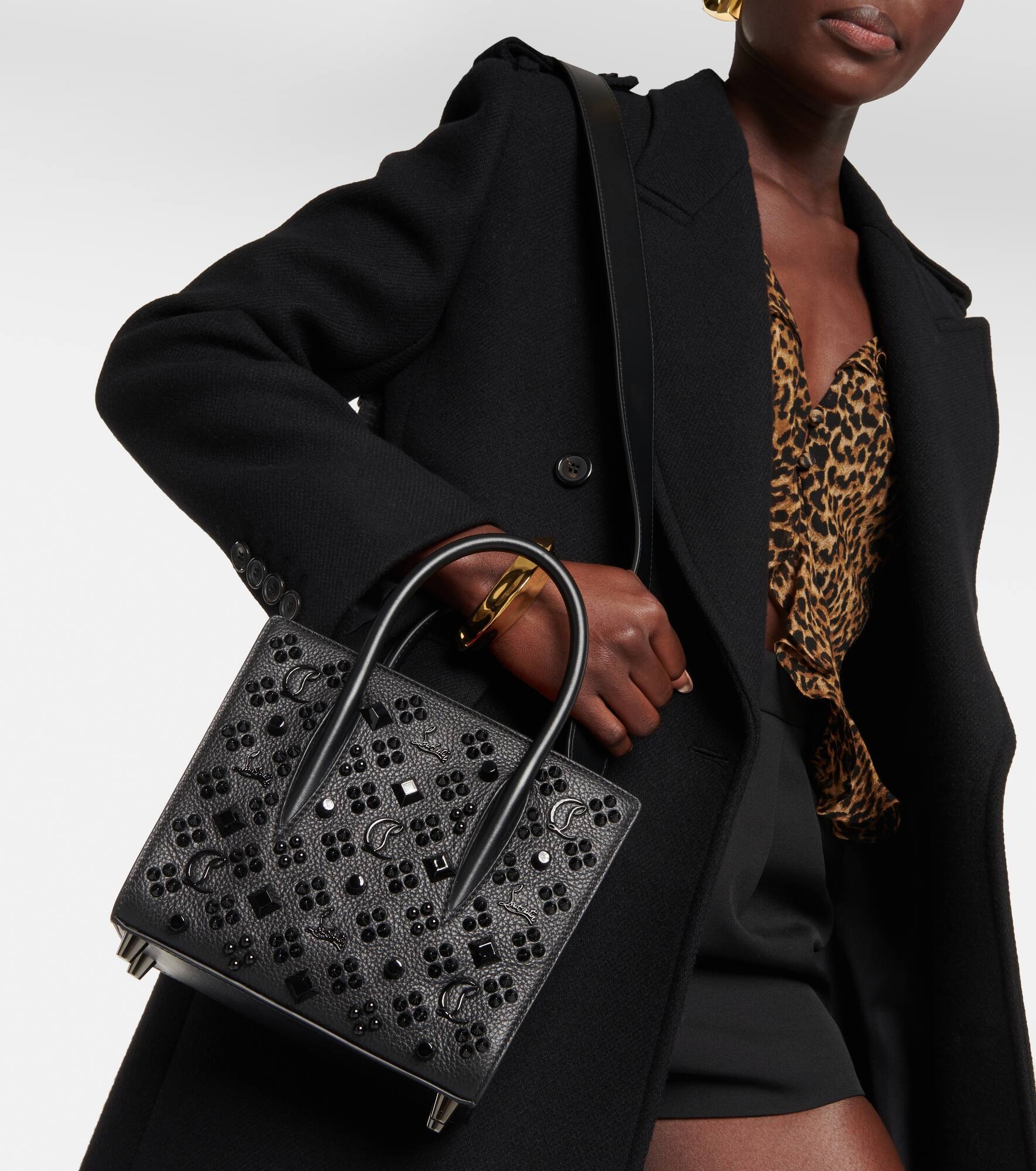 Paloma Mini embellished leather tote bag - 2