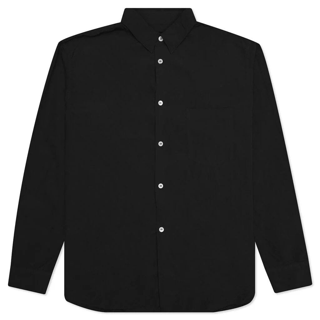 COMME DES GARCONS HOMME PLUS BUTTON UP SHIRT - BLACK - 1