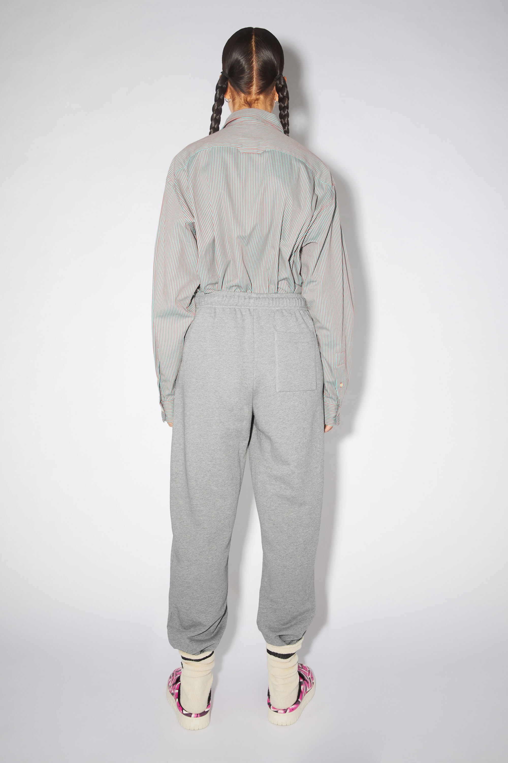 Cotton sweatpants - Light Grey Melange - 3