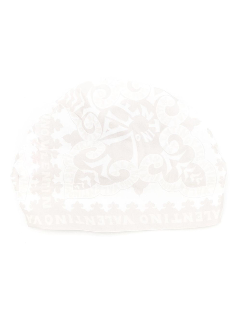 Valentino logo-embroidered turban outlook