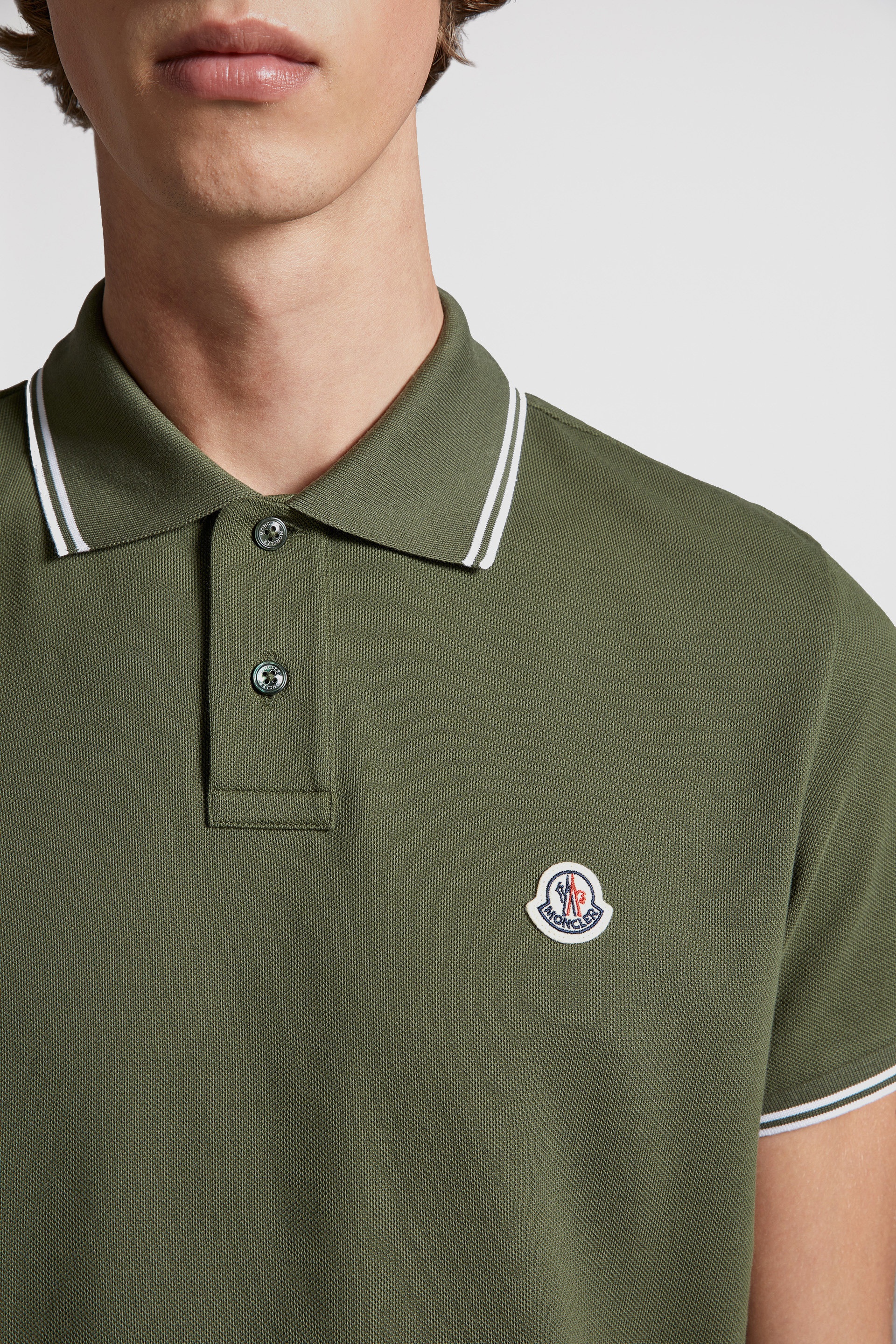Logo Patch Cotton Polo Shirt - 6