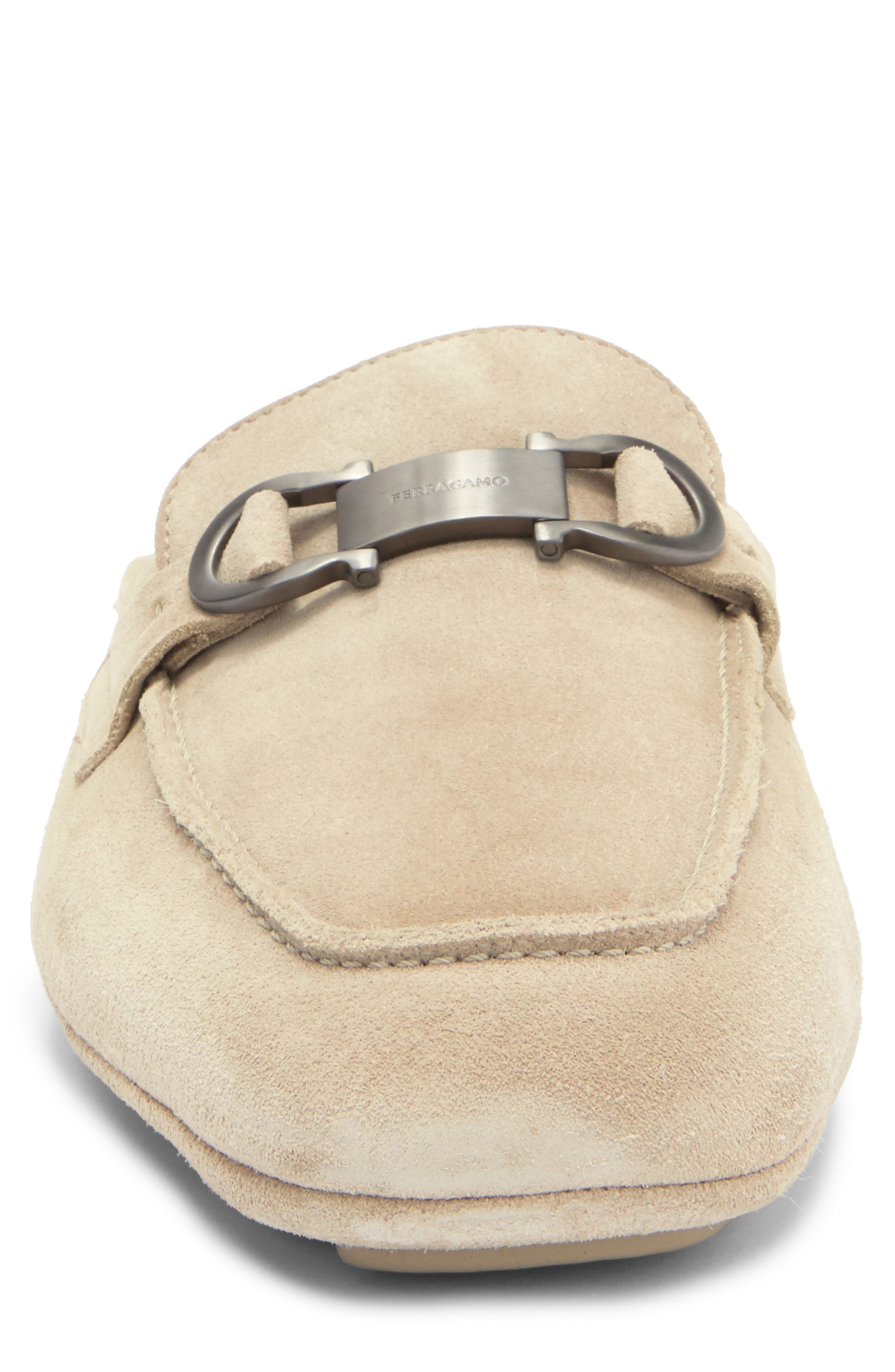 FERRAGAMO Beverly Bit Loafer Mule in Safari at Nordstrom - 4