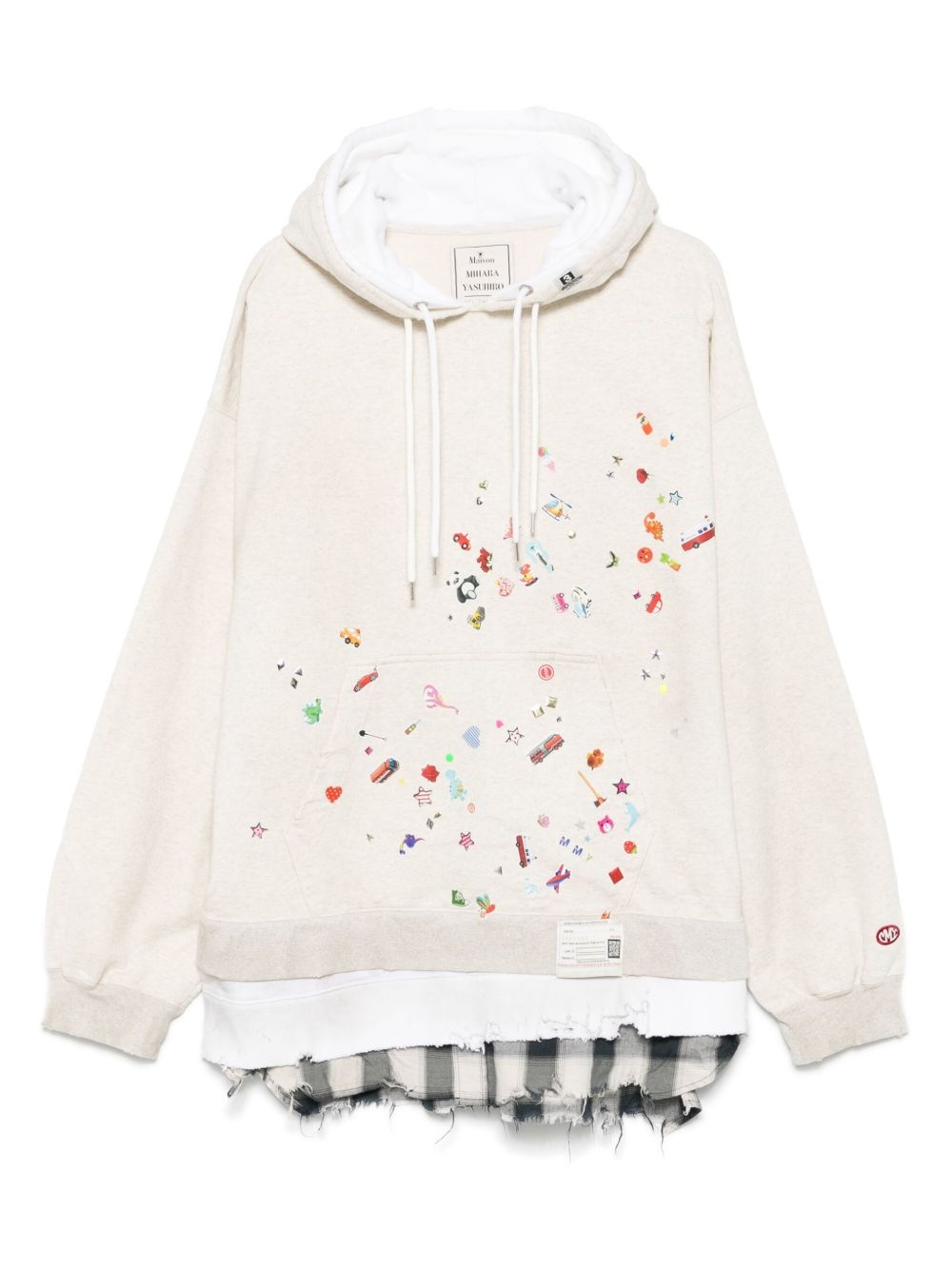 layered hoodie - 1