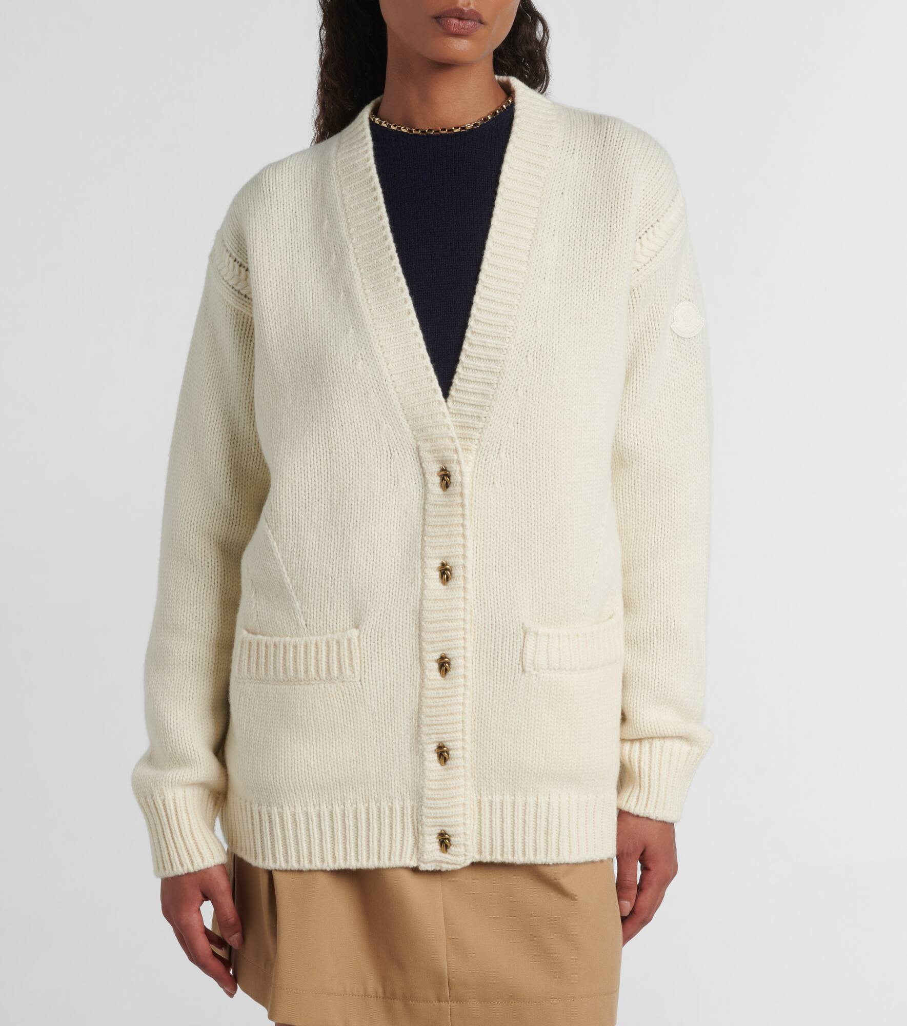 Wool and cashmere cardigan - 6