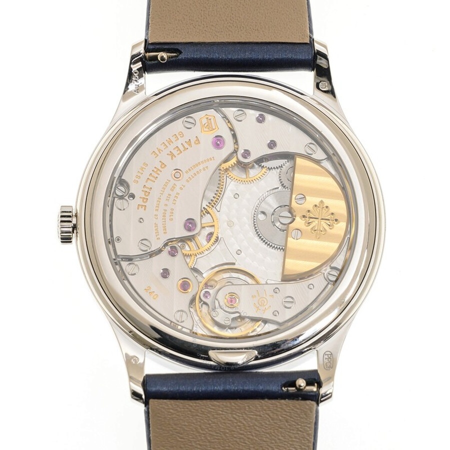 Patek Philippe Calatrava Automatic Diamond Blue Dial Ladies Watch 4997-200G-001 - 3