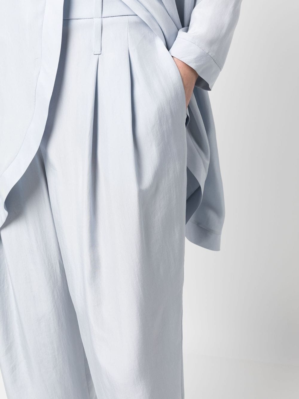 silk tapered trousers - 5
